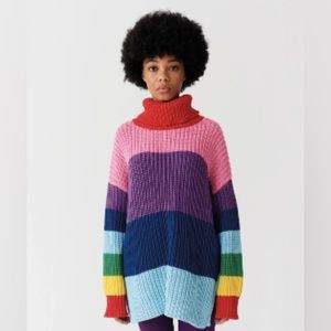 Lazy Oaf | size L | Rainbow Knit Sweater